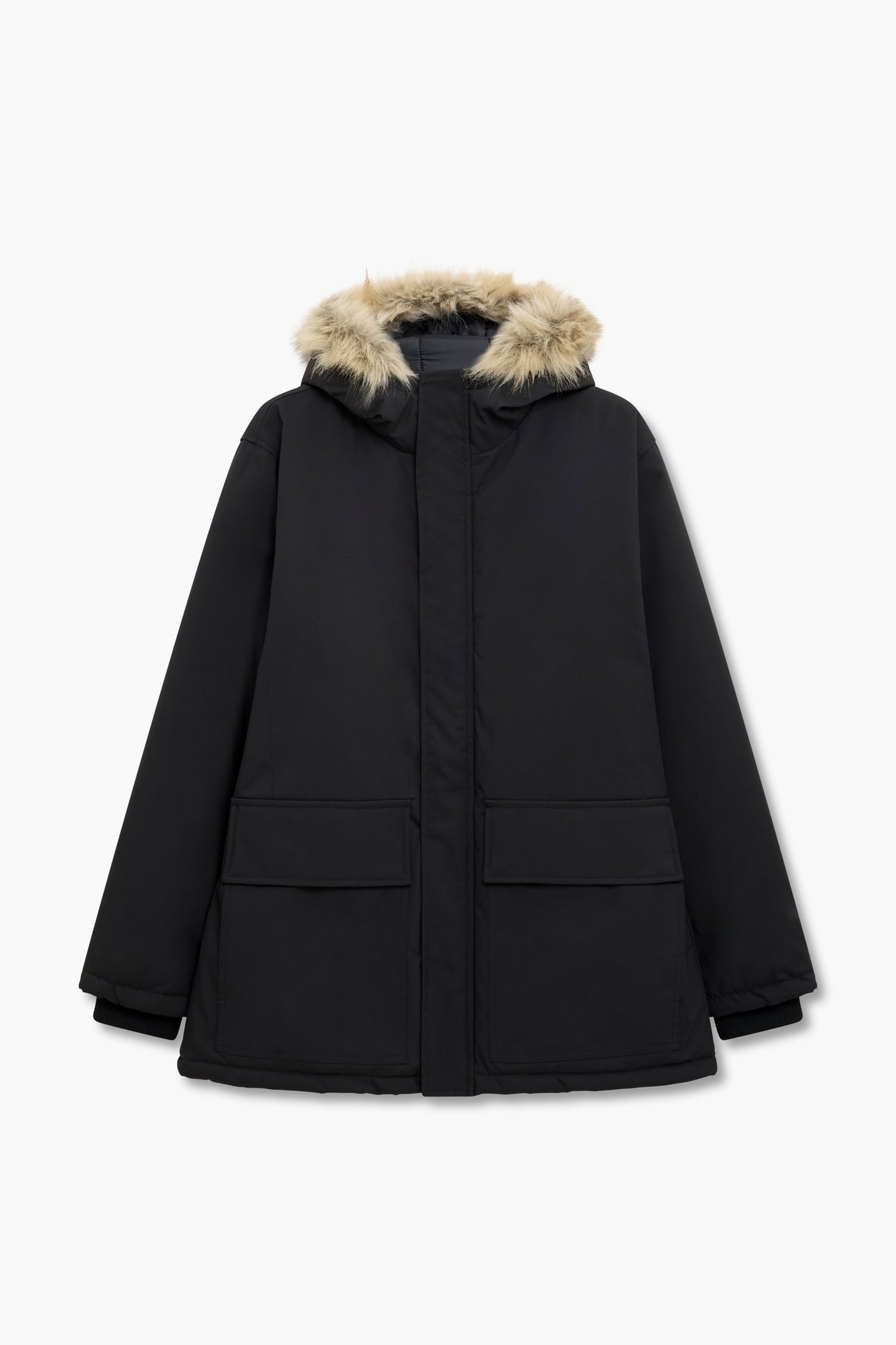 PARKA FUR L BLACK 1