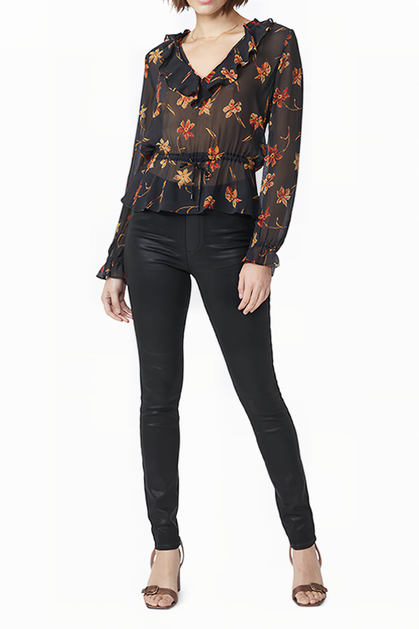NATHALIE BLOUSE BLACK MULTI 3