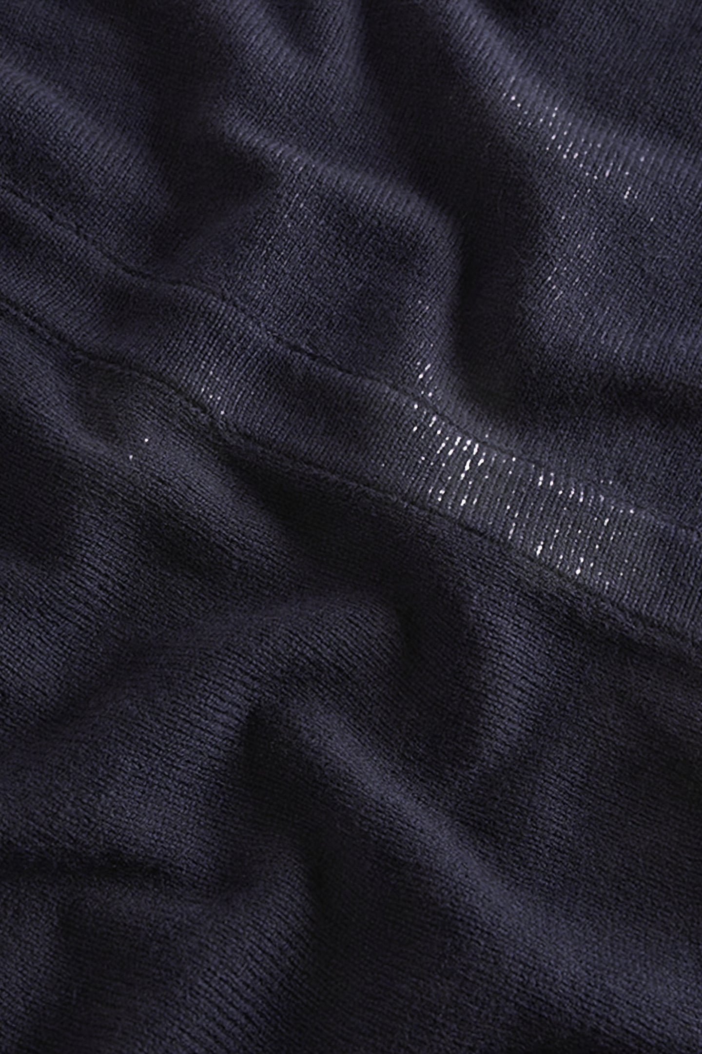 SQUARE NECK KNITTED DRESS NAV 3