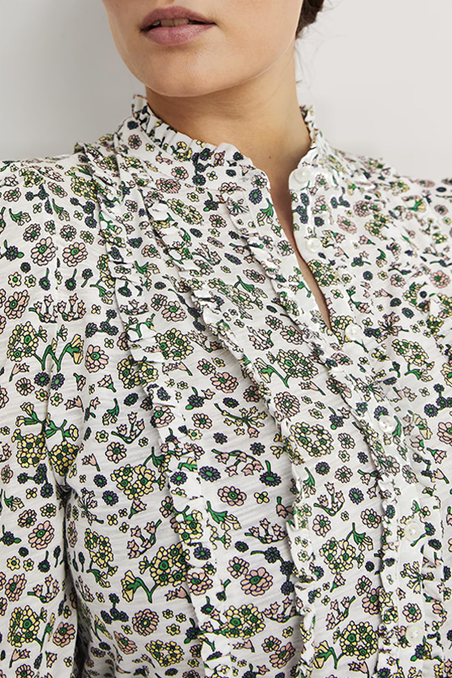 RUFFLE JERSEY SHIRT IVO 5