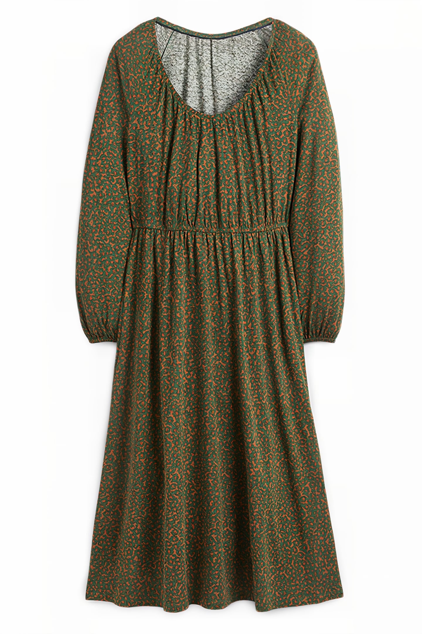 SCOOP NECK JERSEY MIDI DRESS BGR 6