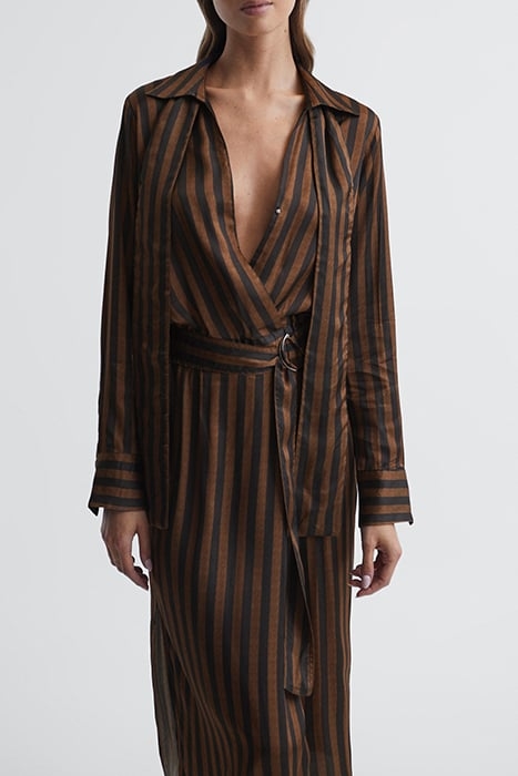 PENNY DRESS SHIRT BROWN 5