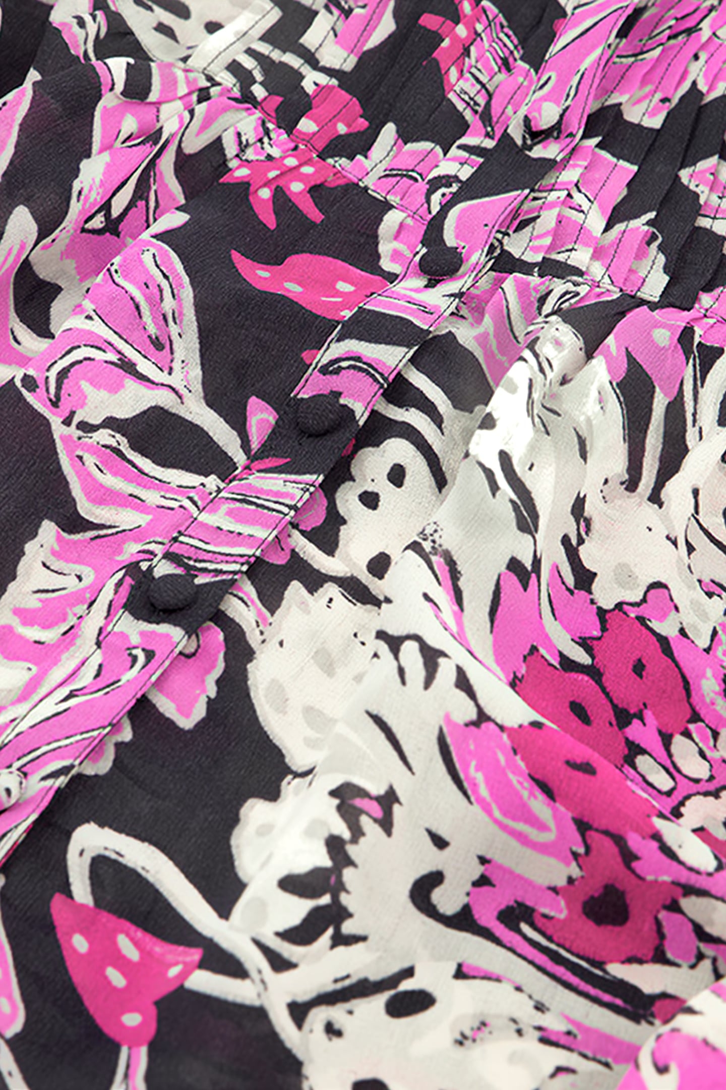 BIBI LONG SLEEVE BLOUSE ANTRA/BUBBLE GUM PIN 6