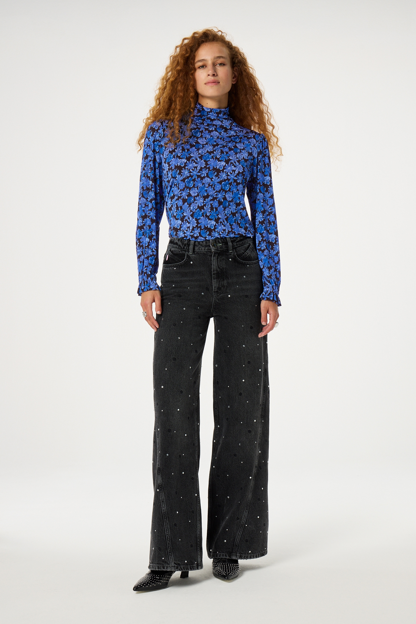 BILLY TOP BLACK/BRIGHT BLUE 2