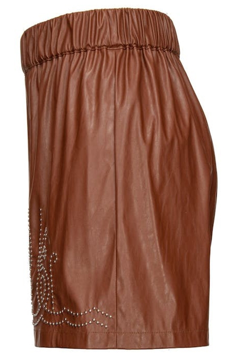 CLINTON SHORTS SIMILPELLE FRIAR BROWN 6