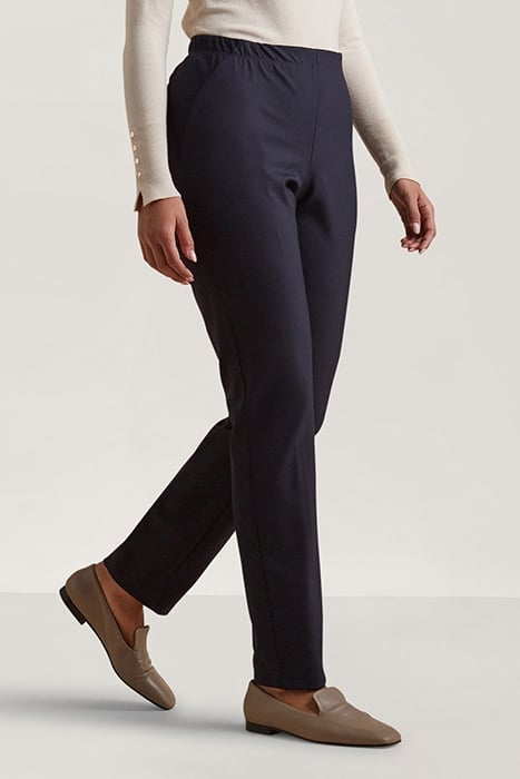 SLIM TECHNICAL FABRIC TROUSERS BLUE 1