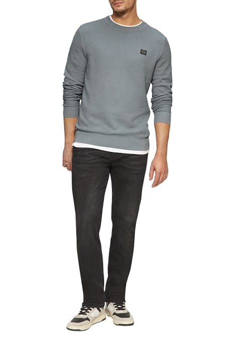 S.OLIVER PULLOVER GREY/BLACK 2