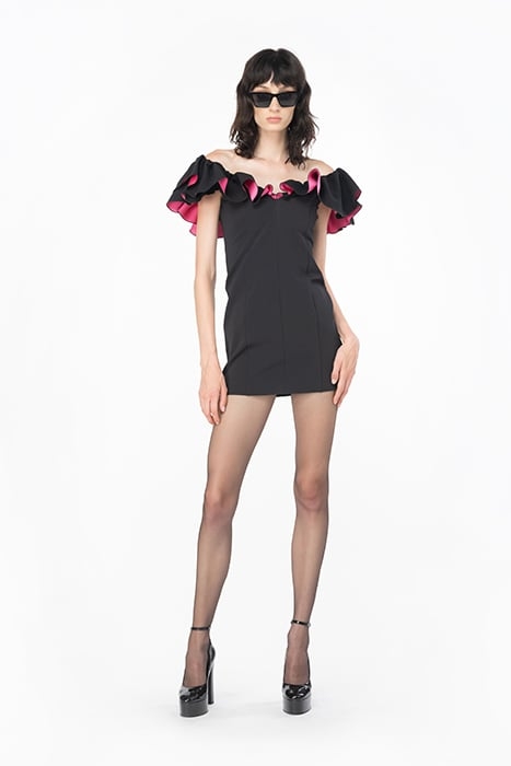 CONO DRESS BLACK/PINK 3
