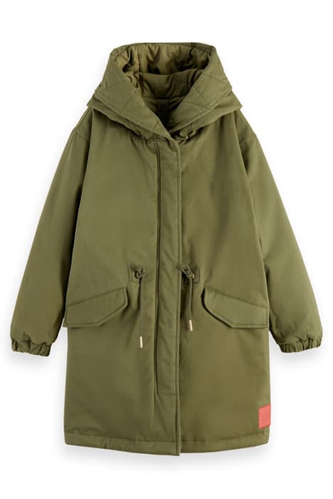 REVERSIBLE COLOURBLOCK PARKA JACKET WITH REPREVE® FILLING MI by Scotch & Soda