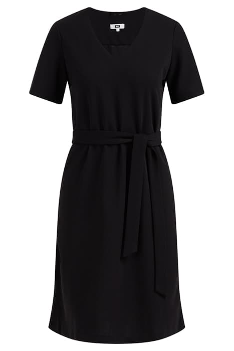 DRESS MIDI BLACK by WE Fashion