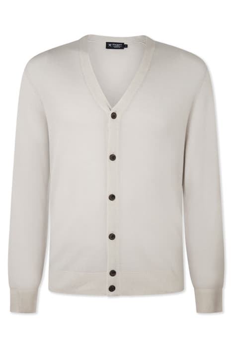 GMD MERINO SILK CARDI STONE by Hackett London