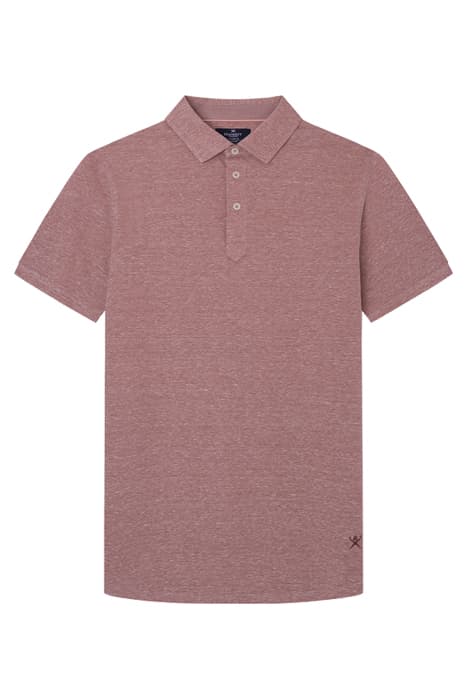 TEXTURE KNIT POLO REDWOOD by Hackett London