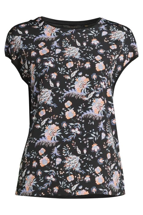 CALLTA WOVEN FRONT TEE BLACK by Ted Baker