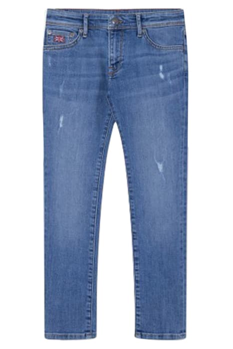 DISTRESSED LIGHT DEN LT DENIM by Hackett London