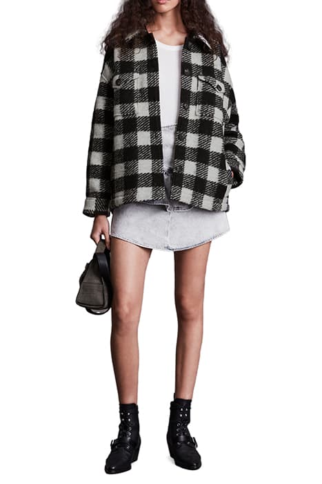 FENIX CHECK JACKET BLACK/WHITE by AllSaints