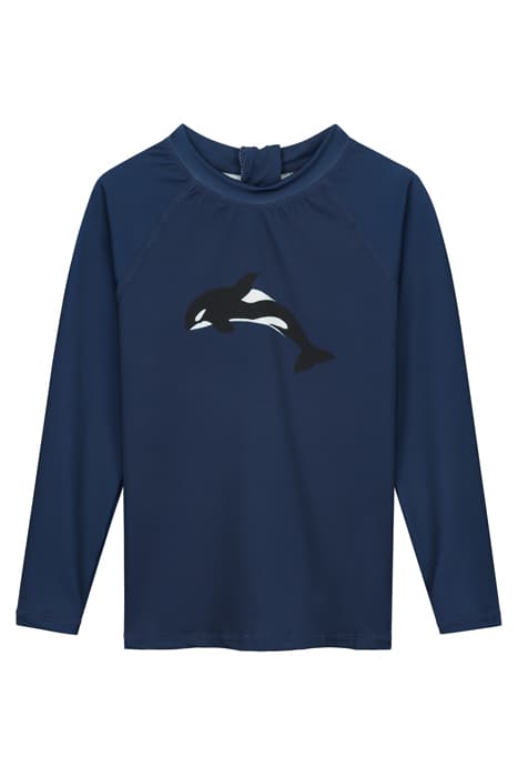 BOYS LONGSLEEVE RASHTEE ORCA ROYAL BLUE by Shiwi