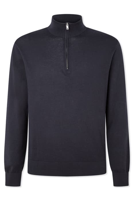 COTTON CASHMERE HZIP NAVY by Hackett London