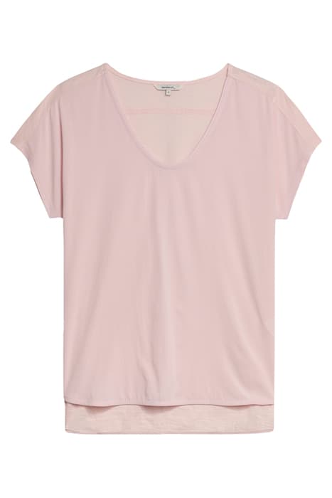 BASIC KATOENEN T-SHIRT MAUVE CHALK by Sandwich