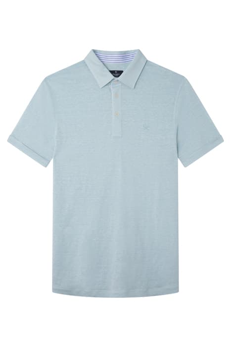 LINEN JERSEY POLO SPEARMINT by Hackett London