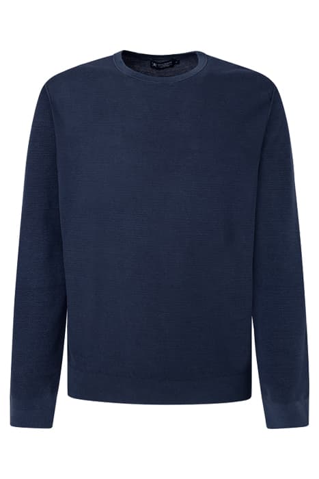 GMD TEXTURED CREW NAVY by Hackett London