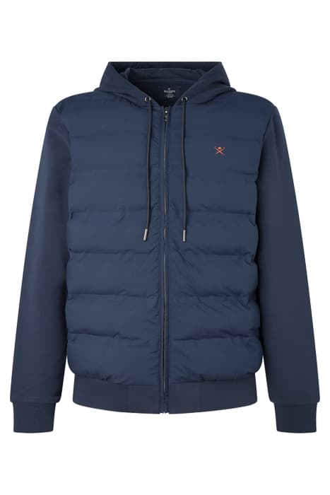 QUILT FRONT HOODY F NAVY BLAZER by Hackett London