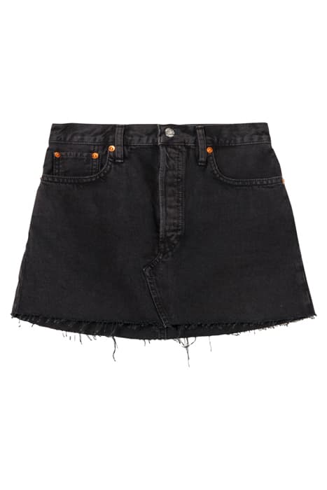 90S MINI SKIRT WASHED BLACK by RE/DONE