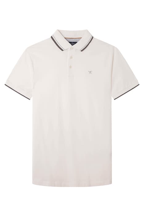 DOUBLE TIPPED POLO OFF WHITE by Hackett London