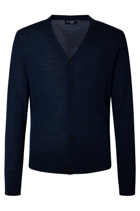 GMD MERINO SILK CARDI NAVY by Hackett London