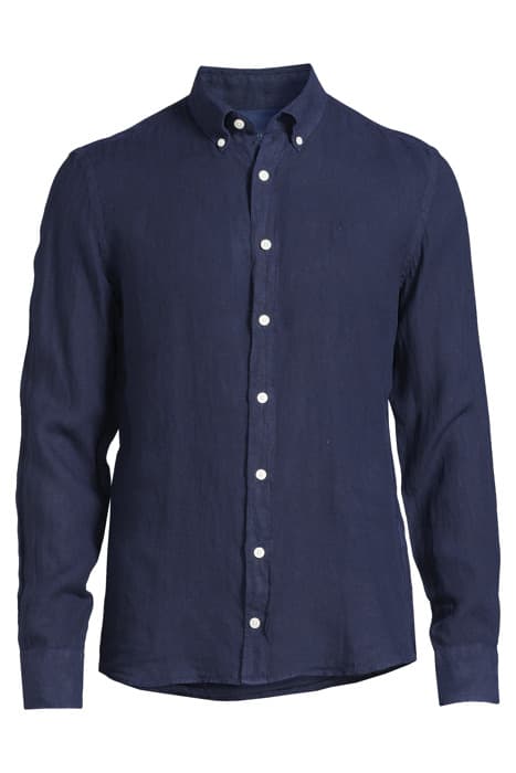 GARMENT DYED LINEN B NAVY by Hackett London