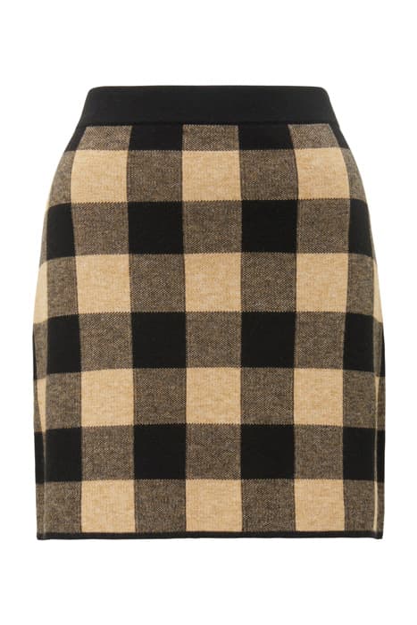 CADY JACQUARD CHECK KNIT SKIRT CHECK by Forever New