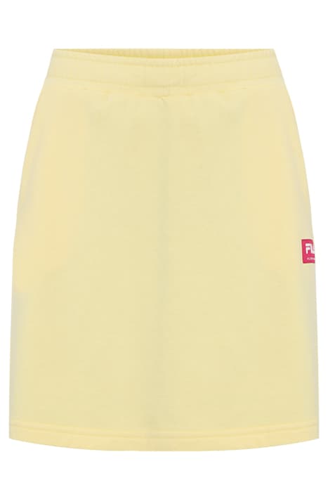 TAGMERSHEIM TOWELLING KNIT TRACK SKIRT PALE BANANA by FILA