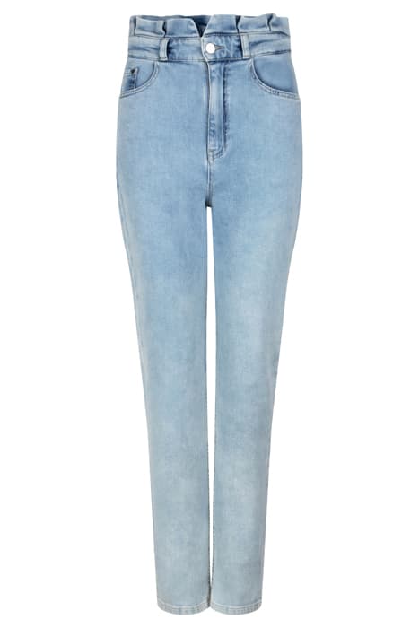 ZOEY PAPERBAG DENIM PANTS WASHED BLUE by Dante6