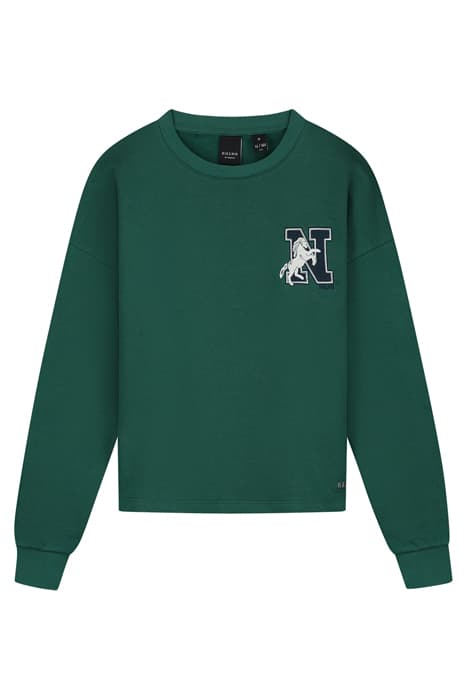 HALEY SWEATER COLLEGE GREEN by NIK & NIK