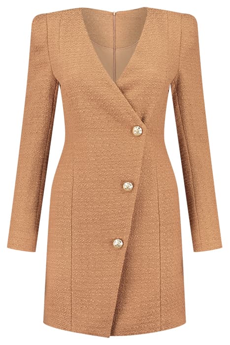 NELLY BLAZER DRESS CARAMEL by NIKKIE