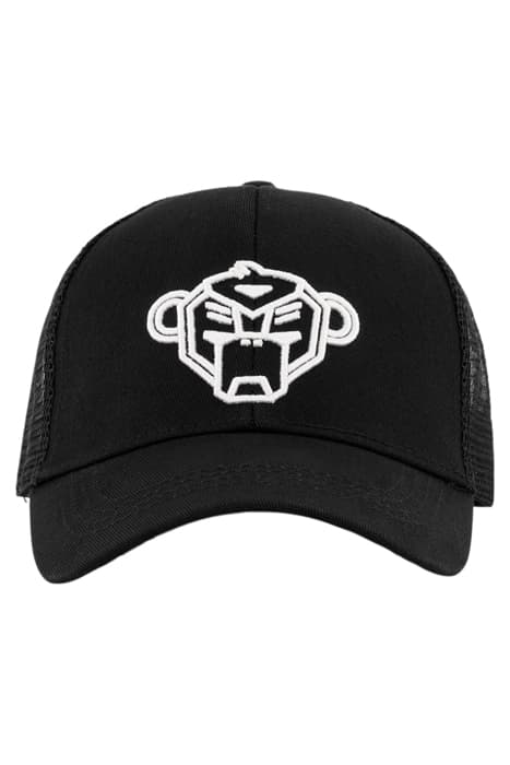 JR. LOGO TRUCKERCAP BLACK by Black Bananas