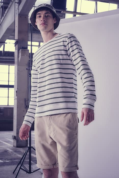 JAKE SWEATER GROEN STREEP by J.C. Rags