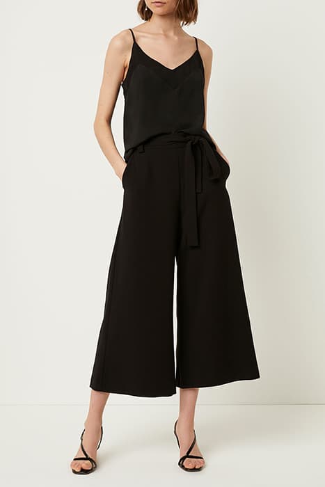 WHISPER BELTED CULOTTES BLACK by French Connection