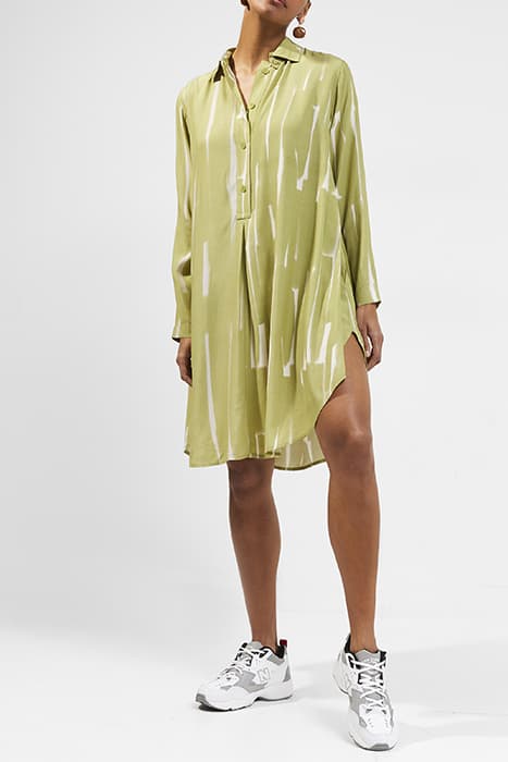 FLO DELPHINE SHIRT DRESS MOSS MULTI by French Connection