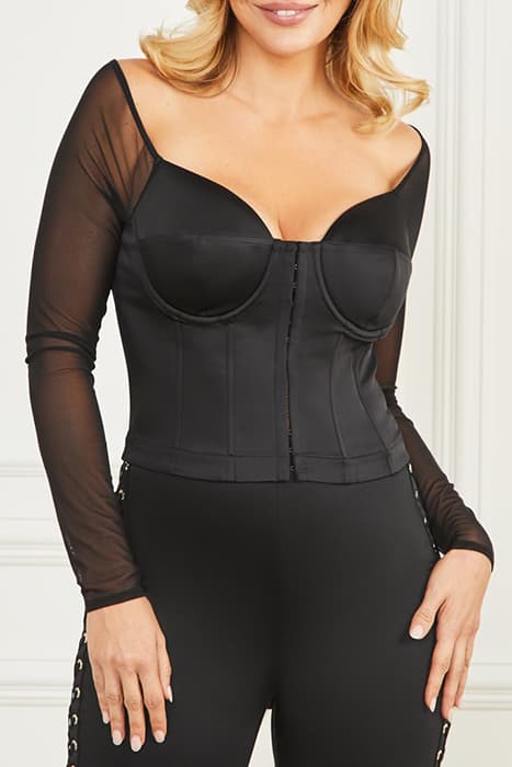 BLANCHE CORSET TOP JET BLACK A996 by Marciano by Guess