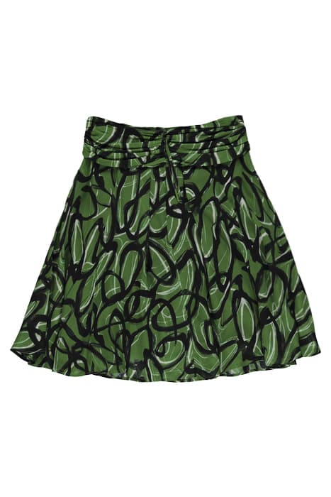 ROCK MIT GRAPHIC-PRINT THE CURLY GRAPHIC PRINT GREEN by Luisa Cerano