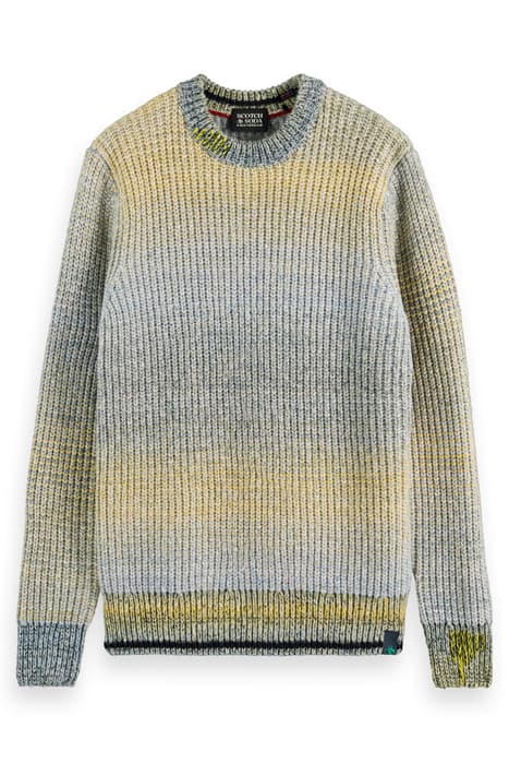 GRADIENT CHUNKY RIB-KNIT PULLOVER COMBO A by Scotch & Soda