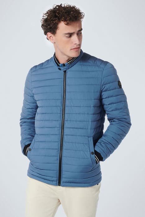 JACKET SHORT FIT PADDED BLUE by No Excess