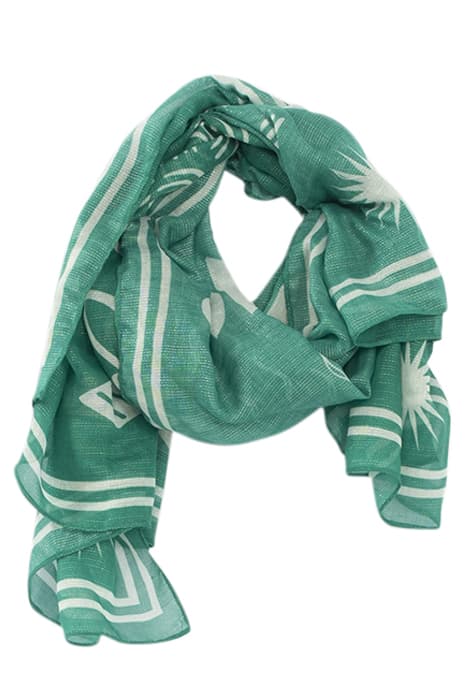 MINT ARTY AND SLOGAN SCARF by ICODE