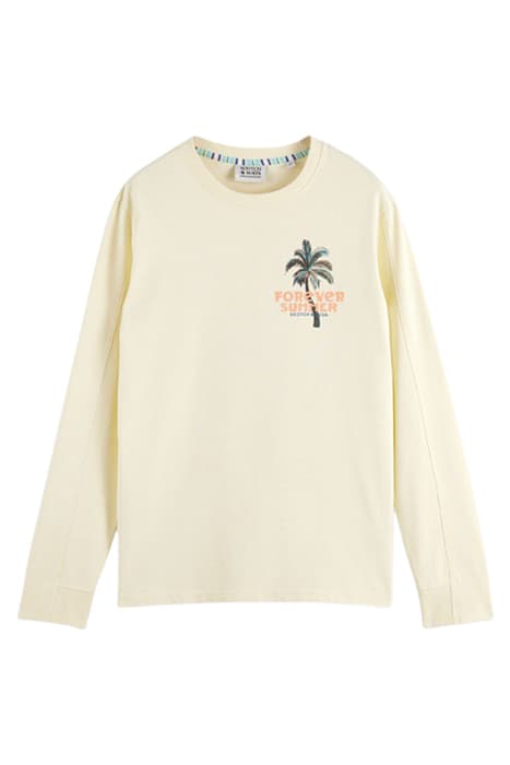 SUMMER GRAPHIC LONG SLEEVE TEE BANANA by Scotch & Soda