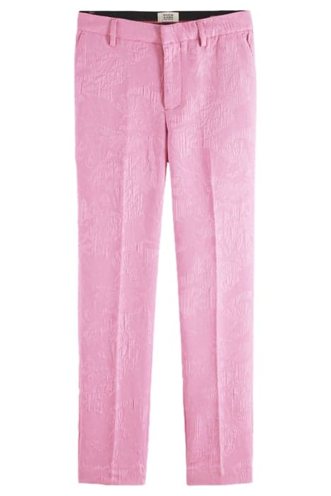 LOWRY - MID RISE SLIM JACQUARD TROUSERS ORCHID PINK by Scotch & Soda