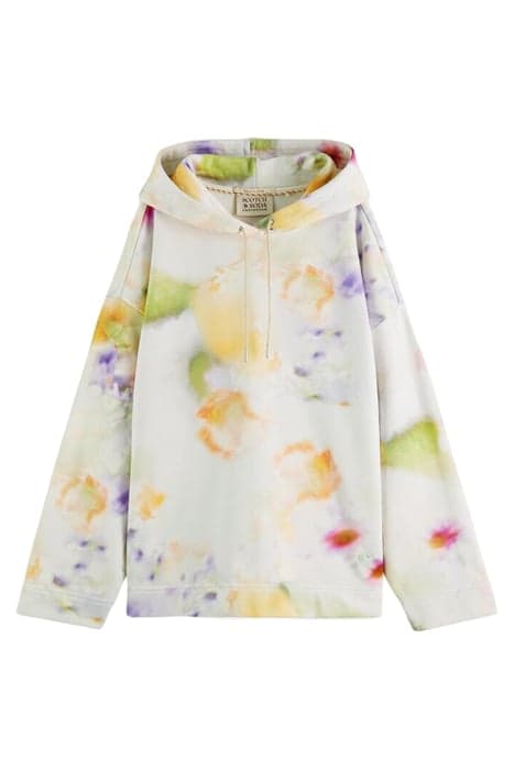 ALL-OVER-PRINT OVERSIZED-FIT HOODIE MOTION PRINT by Scotch & Soda