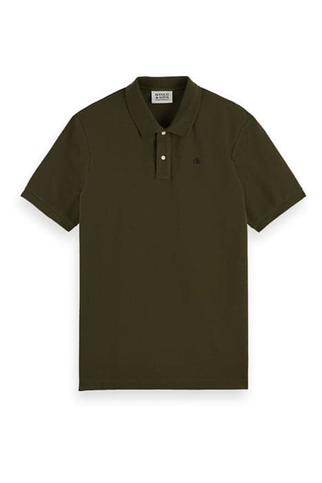 ESSENTIALS - ORGANIC COTTON PIQUE POLO MILITARY by Scotch & Soda