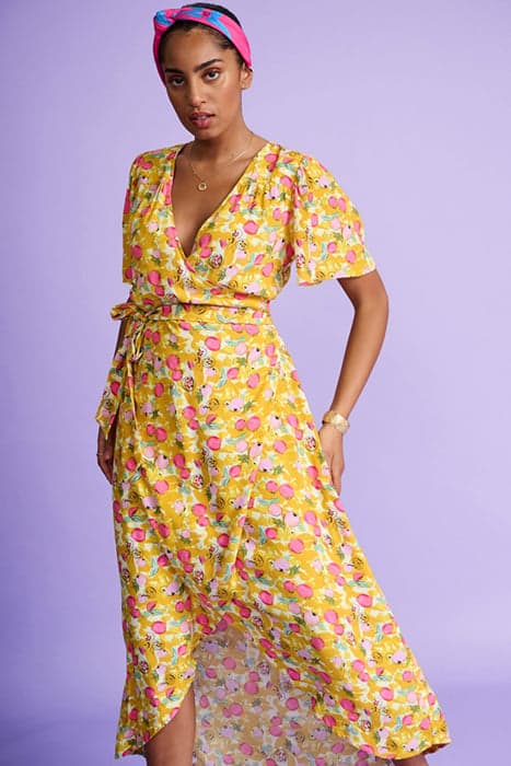 DRESS - POMEGRANATE YELLOW by POM Amsterdam