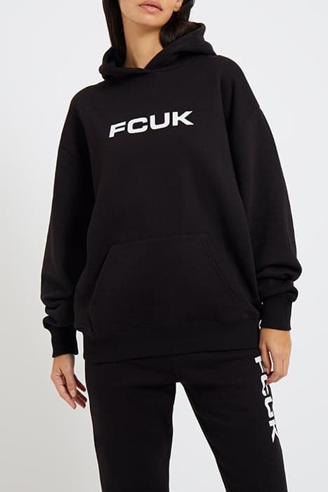 FCUK LOGO OVERHEAD SWEATSHIRT BLACK by French Connection