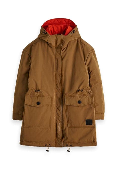 REVERSIBLE PARKA JACKET OLIVE LEAF by Scotch & Soda